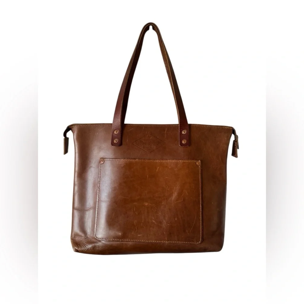 Lifetime Leather Tote Bag Oxford Natural- brown